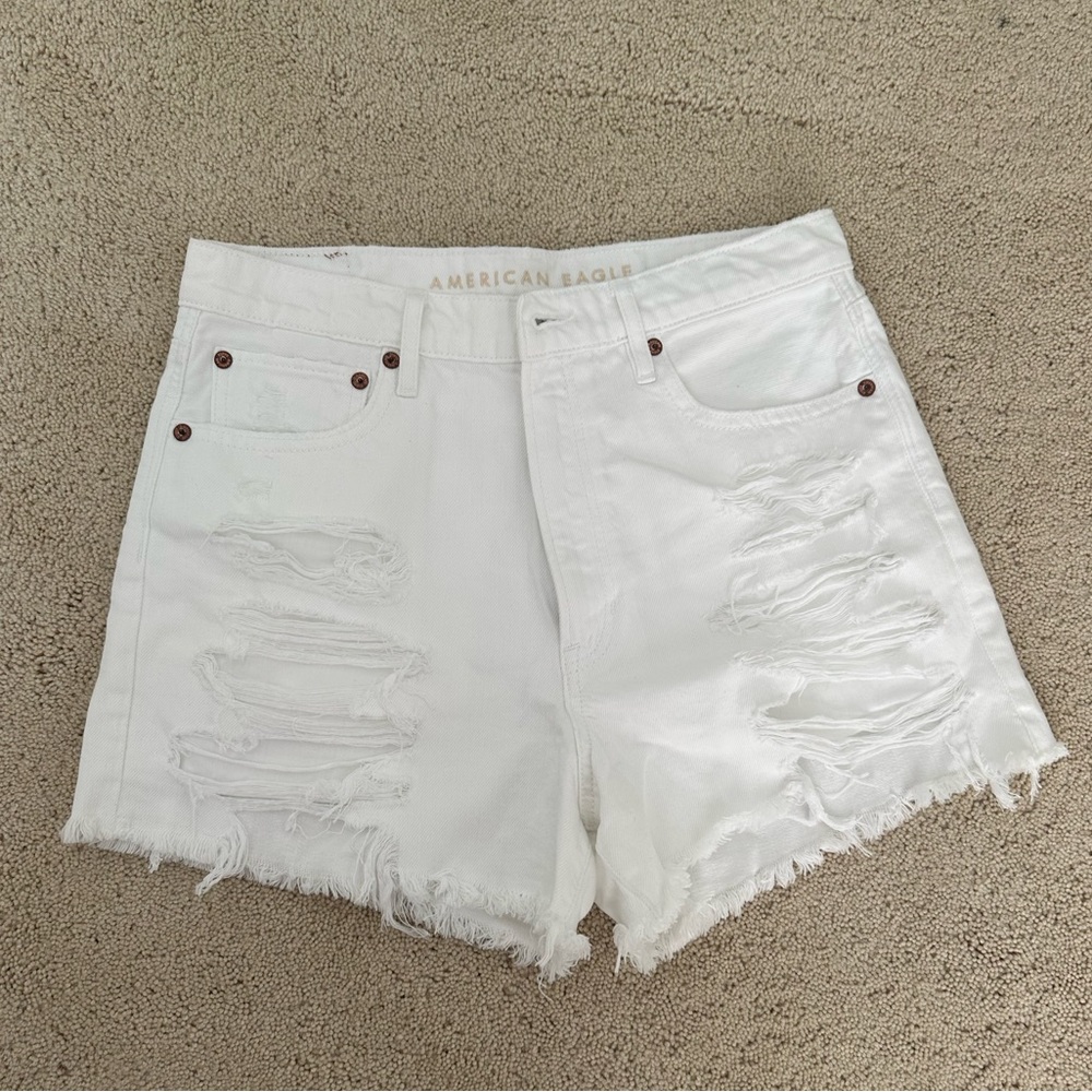 American Eagle white Jean shorts